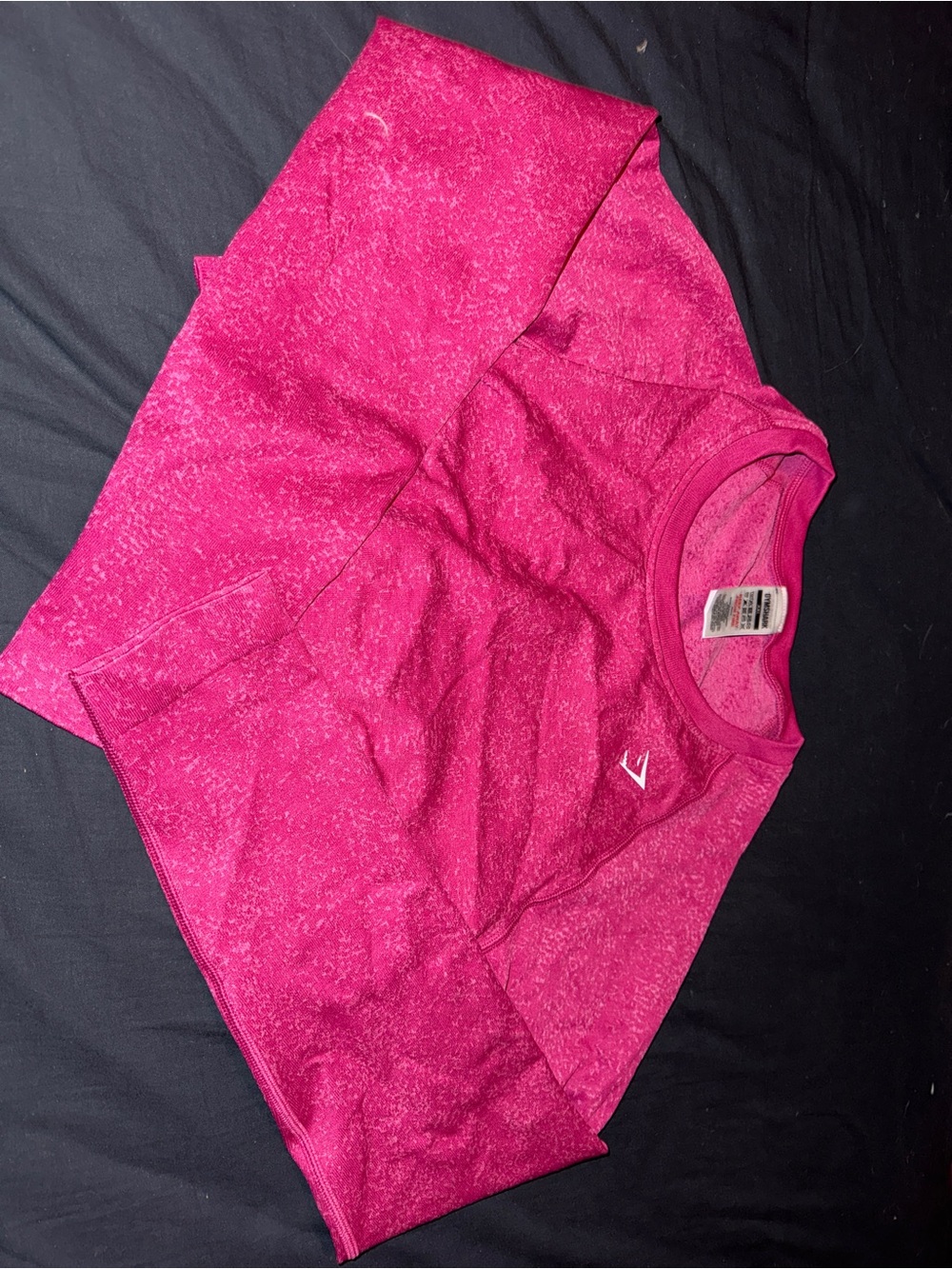 Gymshark Pink Cropped Long Sleeve Top